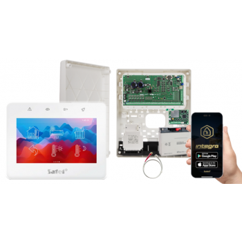 ZESTAW ALARMOWY SATEL INTEGRA 64 PLUS  + INT-TSG2-W + OPU-3P + AWT800 + 17Ah + INT-GSM LTE